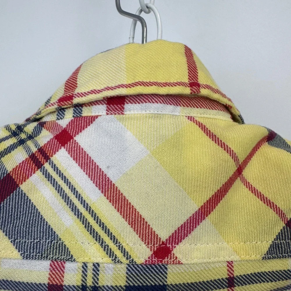 Ralph Lauren Kids Yellow Plaid Button Down Shirt Long Sleeve Cotton‎ 3 3T